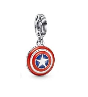 korálek na náramek Avengers - štít Captain America Missore