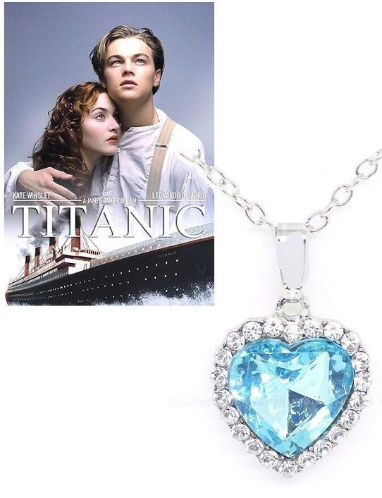 řetízek Titanic Srdce oceánu tyrkysový Fashion.ND