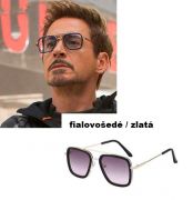 Sluneční brýle Avengers EDITH Tony Stark - fialovošedé/zlatá