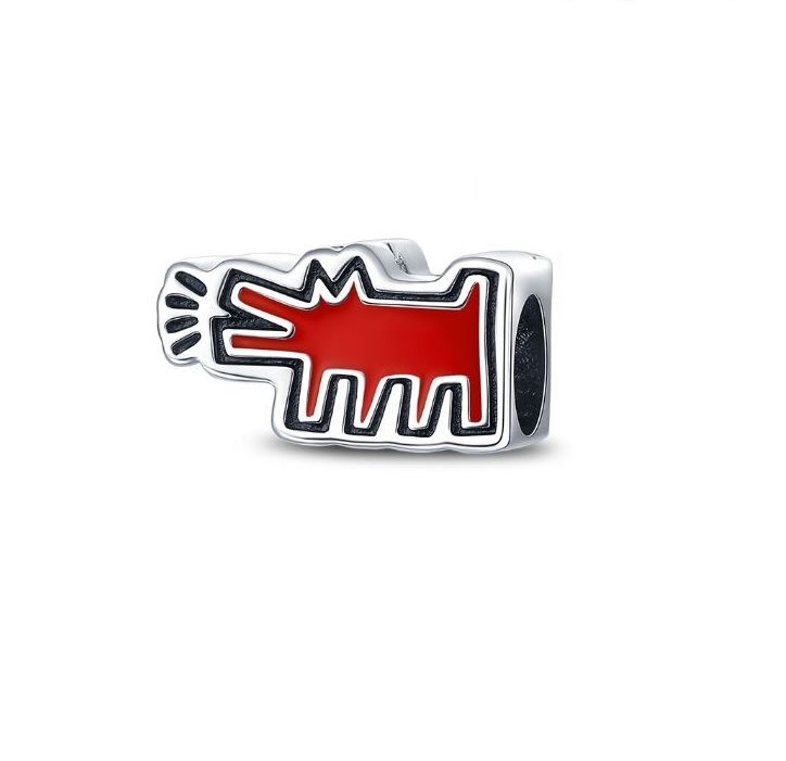 přívěsek Keith Haring - štěkající pes Missore