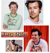 barevné korále Harry Styles | lososové, kakaové, modré, zelené, žluté