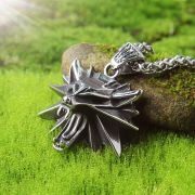 Geraltův Vlčí medailon Zaklínač 3 Divoký hon (ocel) | 50 cm, 60 cm, 70 cm