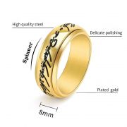 Jeden prsten Prsten moci Pán prstenů otáčecí - stříbrný