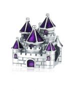 korálek pohádkový hrad fialový