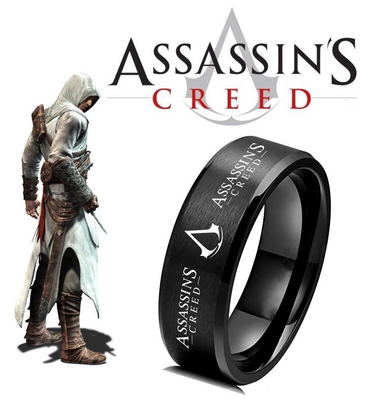 ocelový prsten Assassins Creed