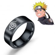 ocelový prsten Naruto Konoha