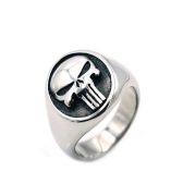 ocelový prsten Punisher Logo