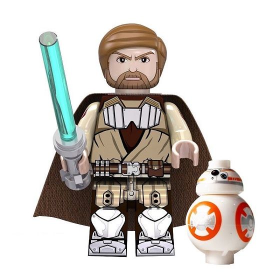 Star Wars Blocks Bricks Lego figurka - Obi-Wan a BB-8 BBLOCKS