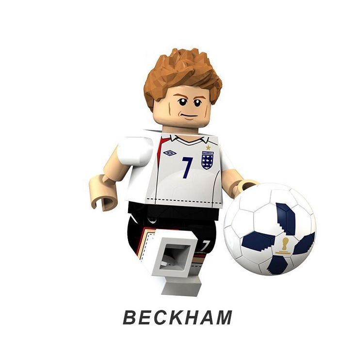 Fotbal Blocks Bricks Lego figurka David Beckham BBLOCKS