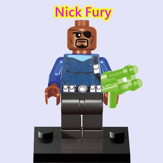 Captain Marvel Blocks Bricks Lego figurka Nick Fury - varianta 2 BBLOCKS