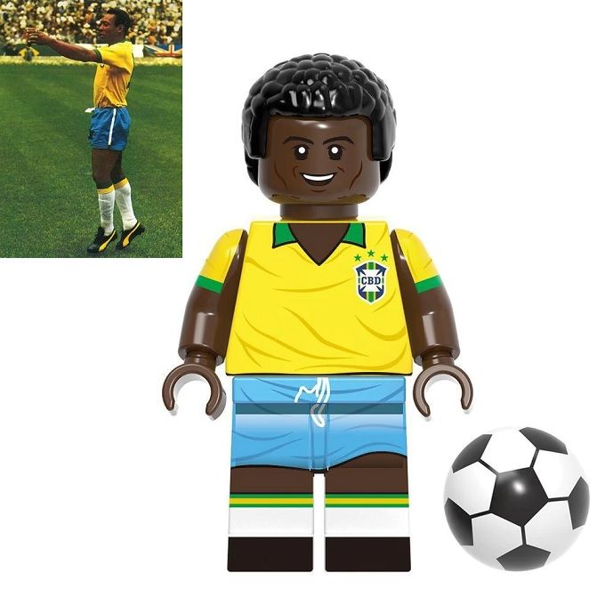 Fotbal Blocks Bricks Lego figurka Pelé BBLOCKS