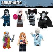 Horror Blocks Bricks Lego figurka Zombie | dívka, Dracula, klaun, Liv More, muž, v obleku, žena