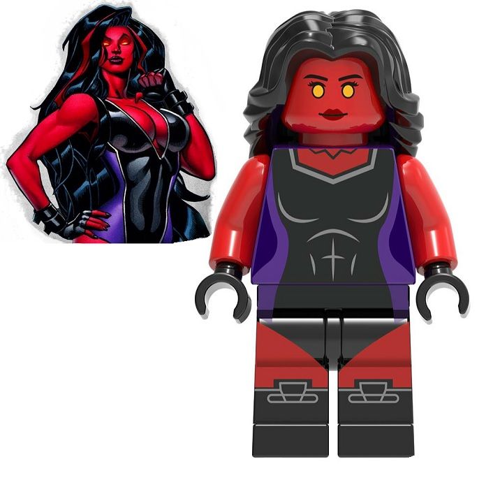 Marvel Blocks Bricks Lego figurka She Hulk - varianta 4 BBLOCKS