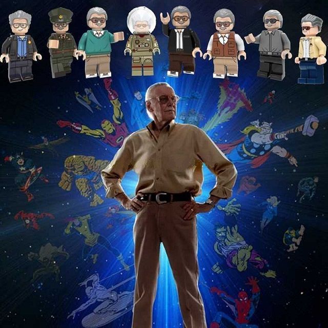 Marvel Blocks Bricks Lego figurka Stan Lee - BBLOCKS