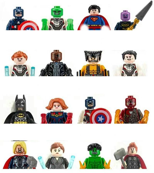 sada Superhrdinové Blocks Bricks Lego figurka 16 ks BBLOCKS