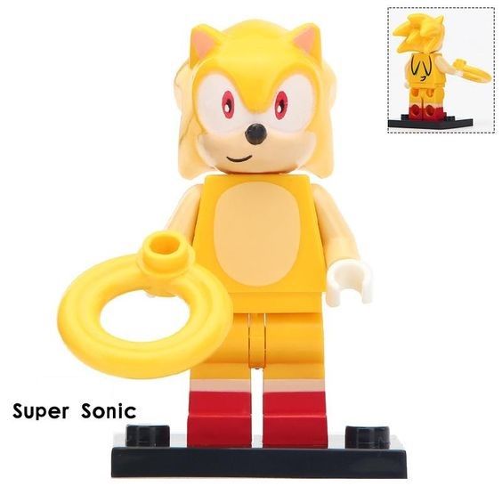 Sonic the Hedgehog Blocks Bricks Lego figurka - Super Sonic BBLOCKS