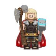 Marvel Blocks Bricks Lego figurka Thor - zarostlý sekera/Mjolnir BBLOCKS