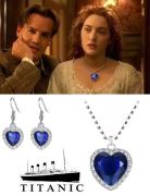 náušnice a náhrdelník Titanic Srdce oceánu