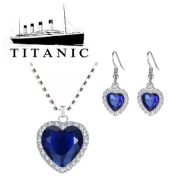 náušnice a náhrdelník Titanic Srdce oceánu