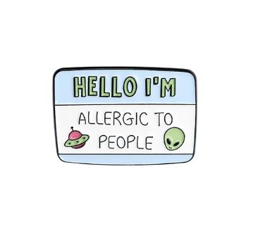 odznak Alergic to People