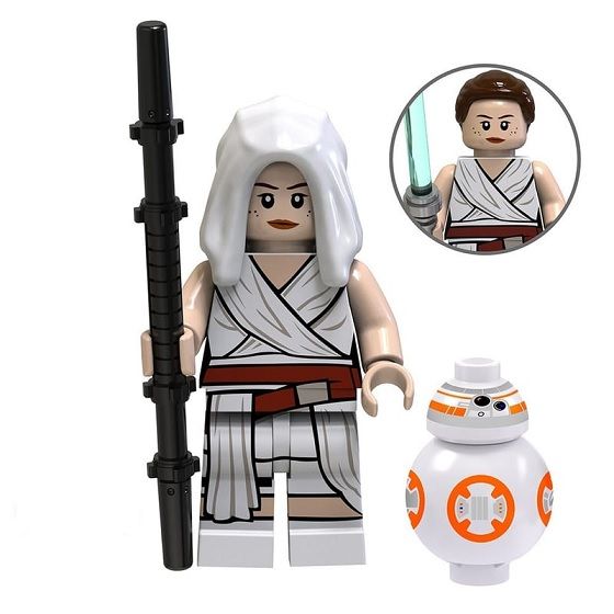 Star Wars Blocks Bricks Lego figurka - Rey a BB8 BBLOCKS