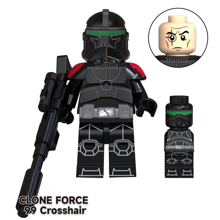 Star Wars Blocks Lego figurka s miniaturou - Clone Force 99 Crosshair BBLOCKS