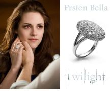 The Twilight Saga (Sága Stmívání) zásnubní prsten Bella se zirkony | Velikost 6, Velikost 7, Velikost 8, Velikost 9