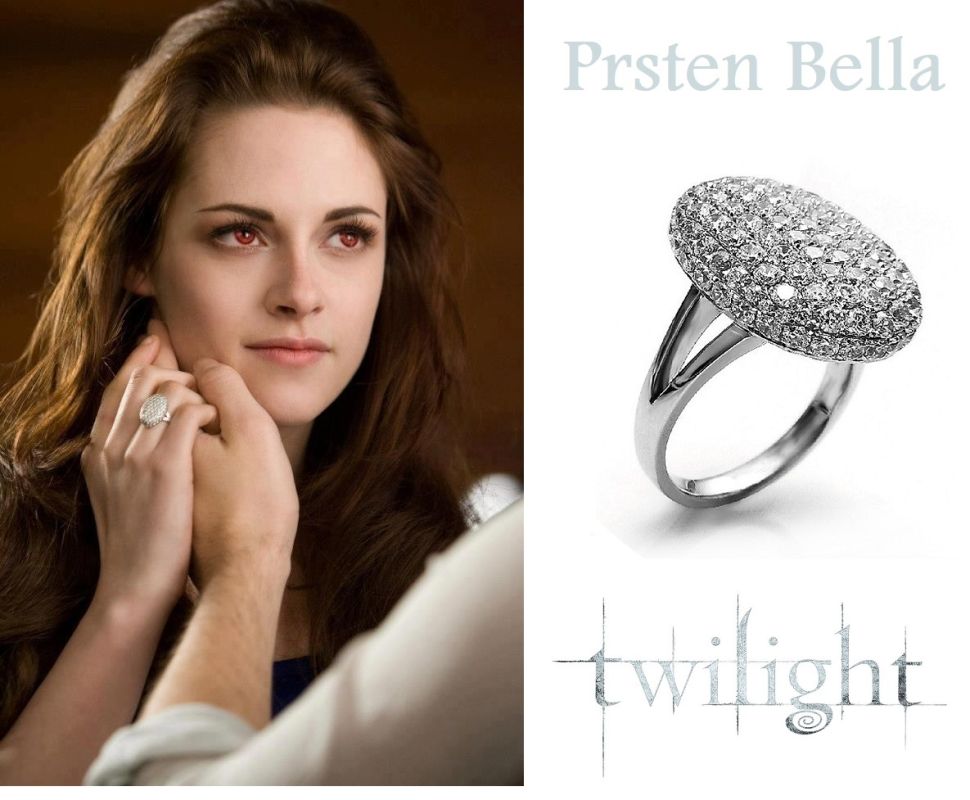 The Twilight Saga (Sága Stmívání) zásnubní prsten Bella se zirkony