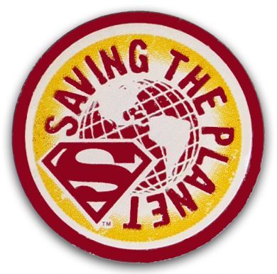 odznak Superman Saving The Planet Deumer
