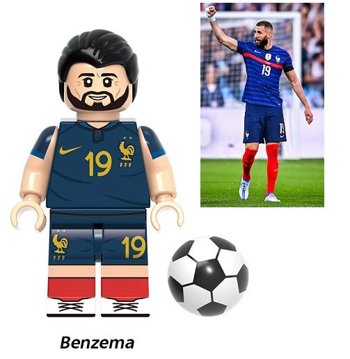 Fotbal Blocks Bricks figurka Benzema BBLOCKS