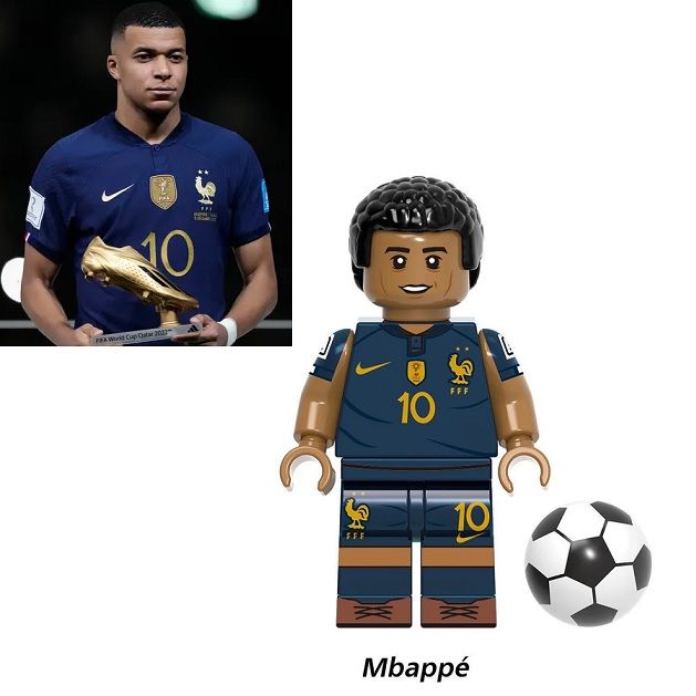 Fotbal Blocks Bricks Lego figurka Mbappé BBLOCKS
