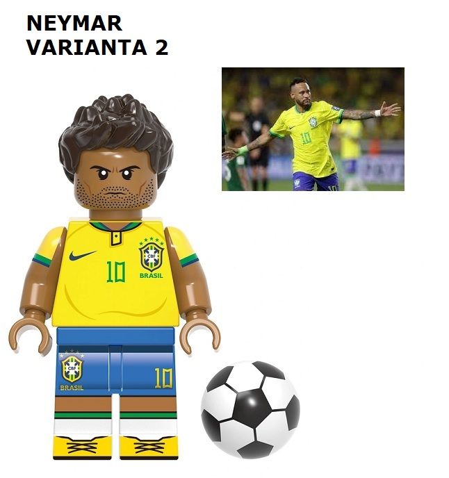 Fotbal Blocks Bricks Lego figurka Neymar - varianta 2 BBLOCKS