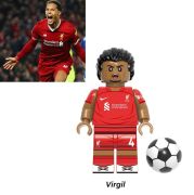 Fotbal Blocks Bricks Lego figurka Virgil van Dijk