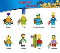 Simpsonovi Blocks Bricks figurka | Bart, Homer, Marge