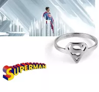 DC Comics ocelový prsten Superman Logo stříbrný | Velikost 7, Velikost 8, Velikost 9, Velikost 10, Velikost 11