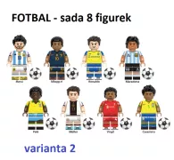 Fotbal Blocks Bricks figurka - sada 8 ks BBLOCKS