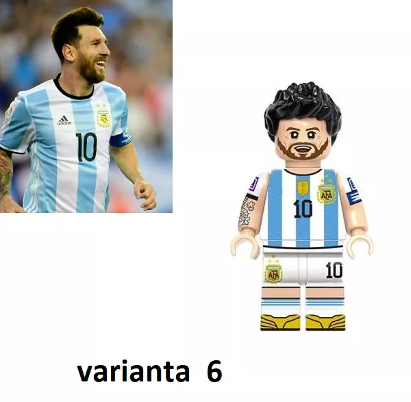 Fotbal Blocks Bricks Lego figurka Lionel Messi - varianta 6 BBLOCKS