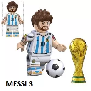 Fotbal Blocks Bricks Lego figurka Lionel Messi - varianta 3 BBLOCKS