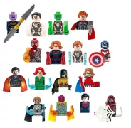 sada Superhrdinové Blocks Bricks Lego figurka 16 ks