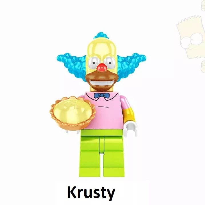 Simpsonovi Blocks Bricks figurka - Krusty BBLOCKS