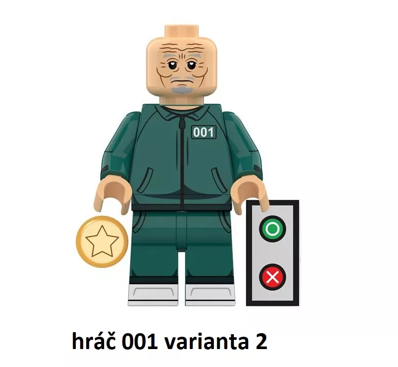 Squid Game Blocks Bricks figurka - hráč 001 varianta 2 BBLOCKS