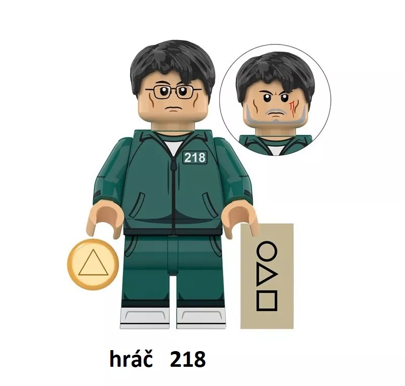 Squid Game Blocks Bricks figurka - hráč 218 BBLOCKS