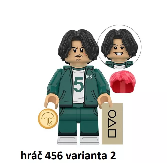 Squid Game Blocks Bricks figurka - hráč 456 varianta 2 BBLOCKS