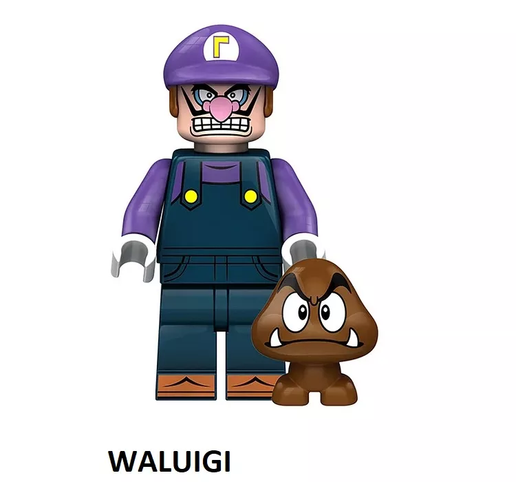 Super Mario Blocks Bricks Lego figurka - Waluigi BBLOCKS