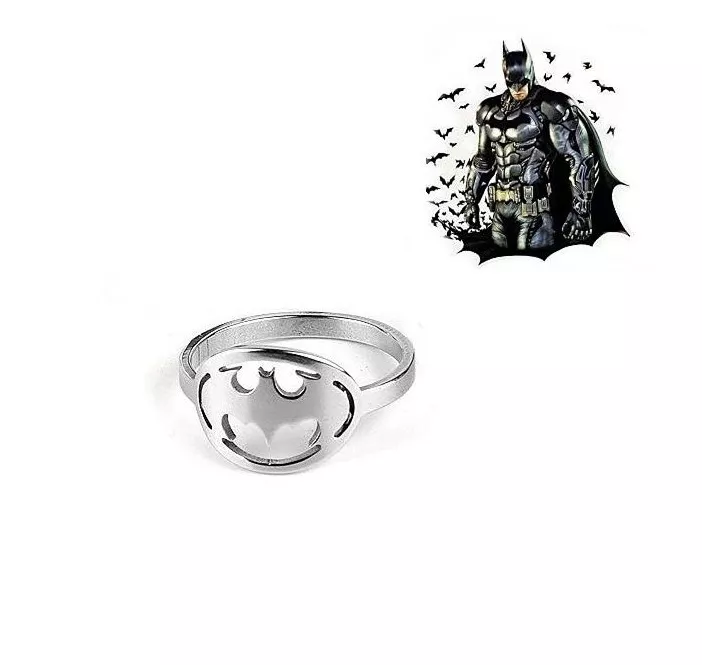 DC Comics ocelový prsten Batman stříbrný - Velikost 8