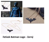 DC Comics řetízek Batman logo černý