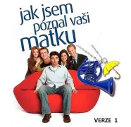 Jak jsem poznal vaši matku náhrdelník modrý lesní roh/žlutý deštník - verze 2