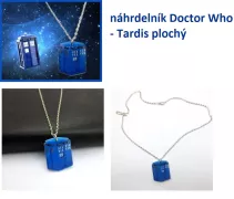 náhrdelník Doctor Who - Tardis plochý