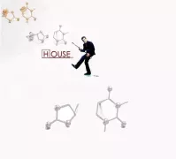 náušnice Dr. House KOFEIN | růžové zlato, zlaté
