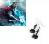 náušnice Thorovo kladivo (Mjolnir)